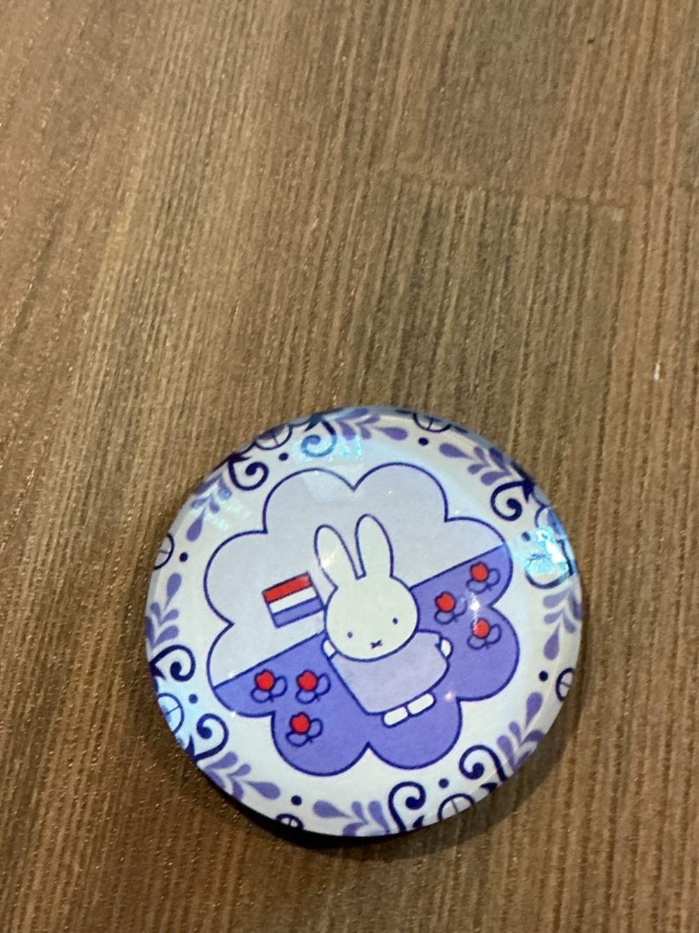 miffy purple and white enamel pin